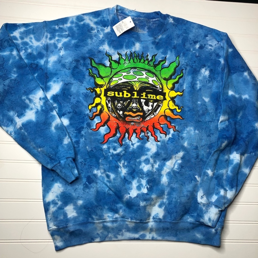 NWT Sublime Tie Dye Crew Neck Sweatshirt Medium